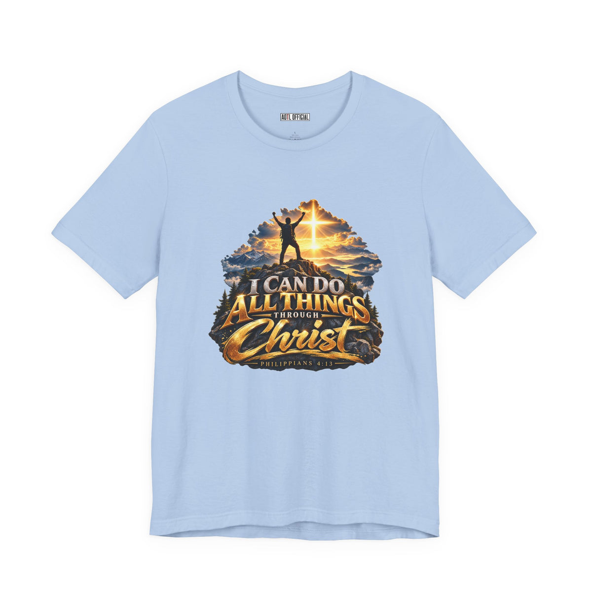I Can Do All Things Through Christ – Philippians 4:13 Victory Design Christian T-shirt