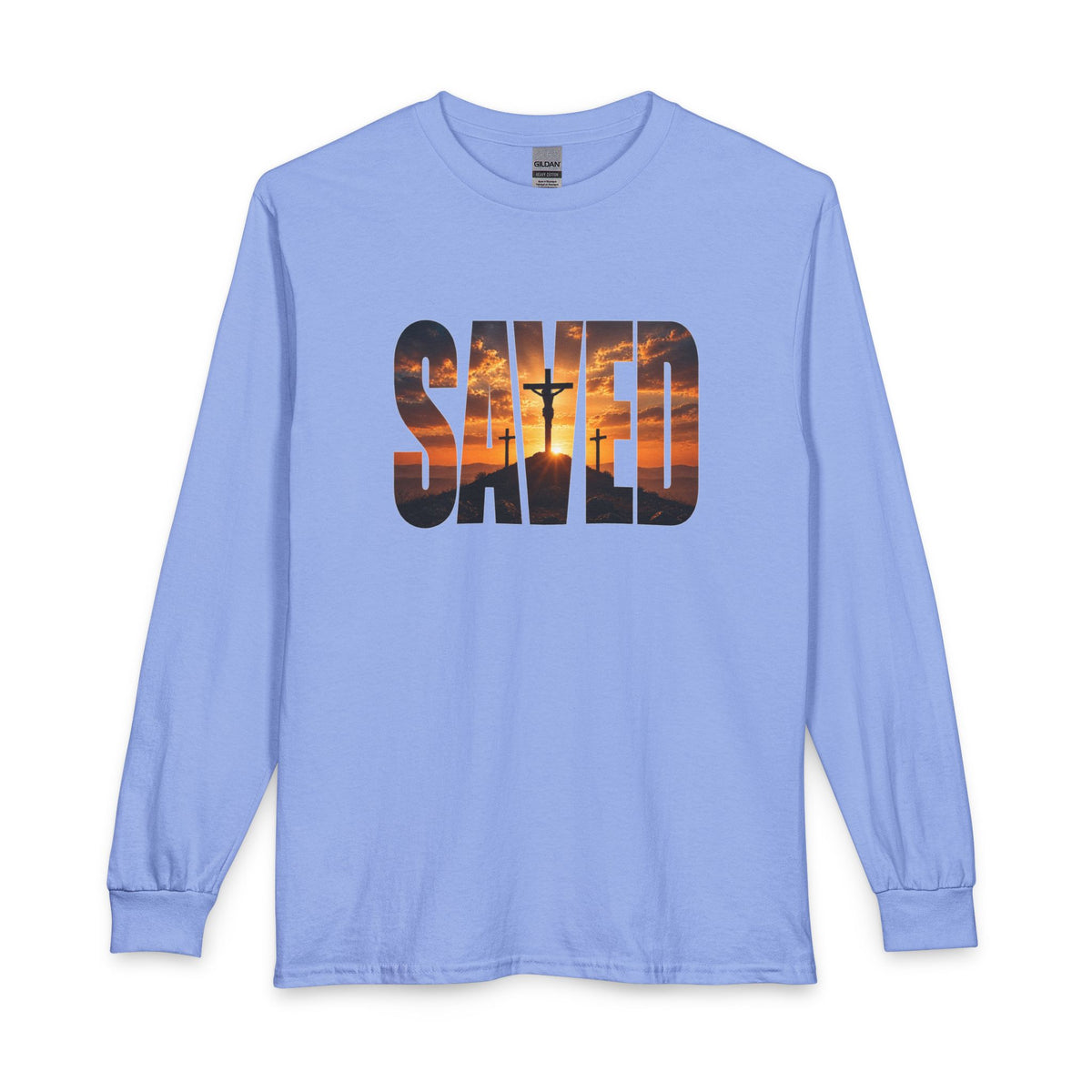 Saved — By the Cross Christian Long Sleeve Shirt