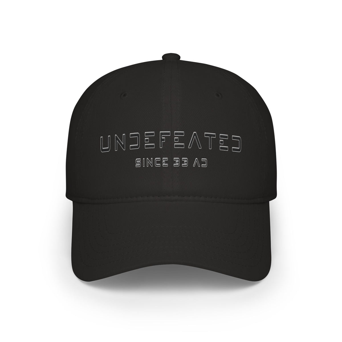 Undefeated Since 33 AD Modern Script Christian Cap