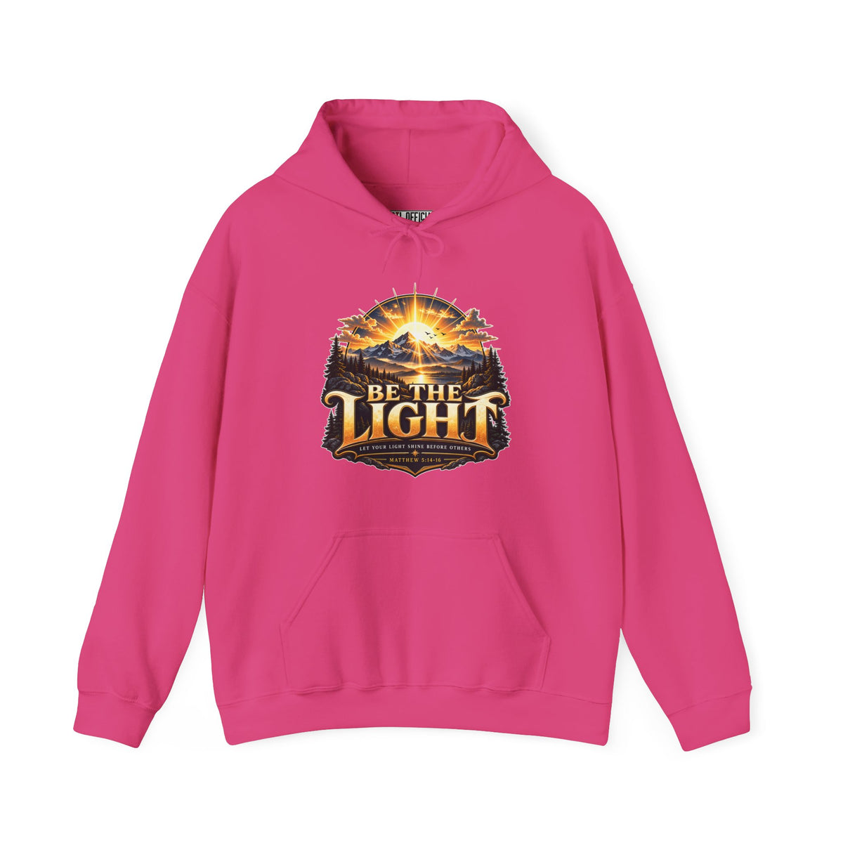 Be the Light – Matthew 5:14-16 Christian Mountain Design Christian Hoodie