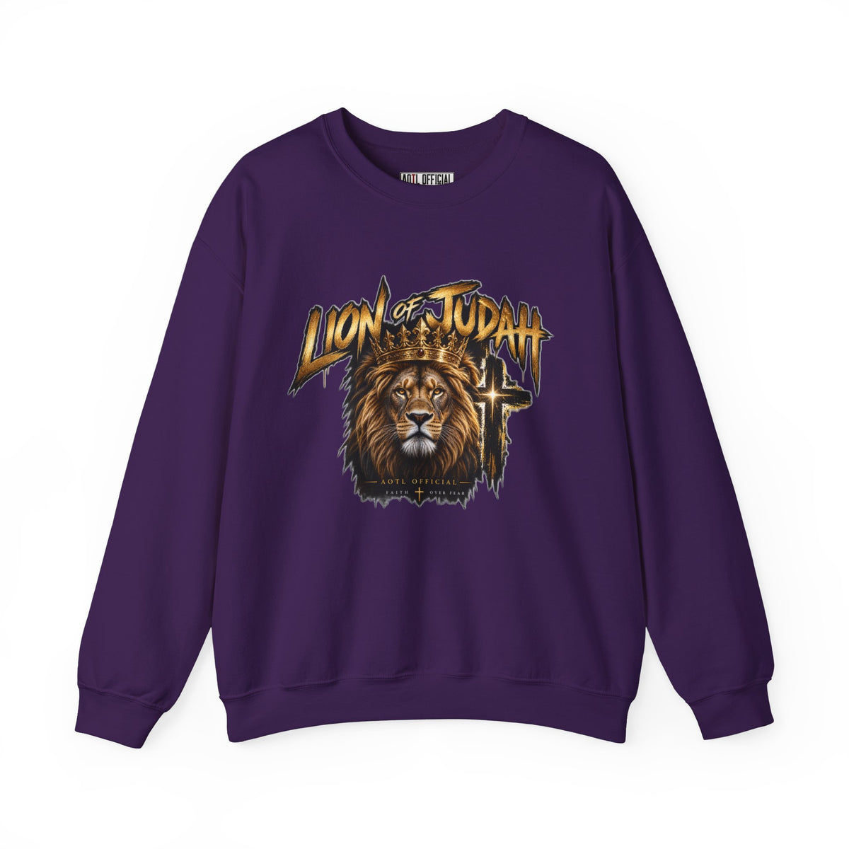 Lion of Judah — Faith Over Fear Christian Sweatshirt