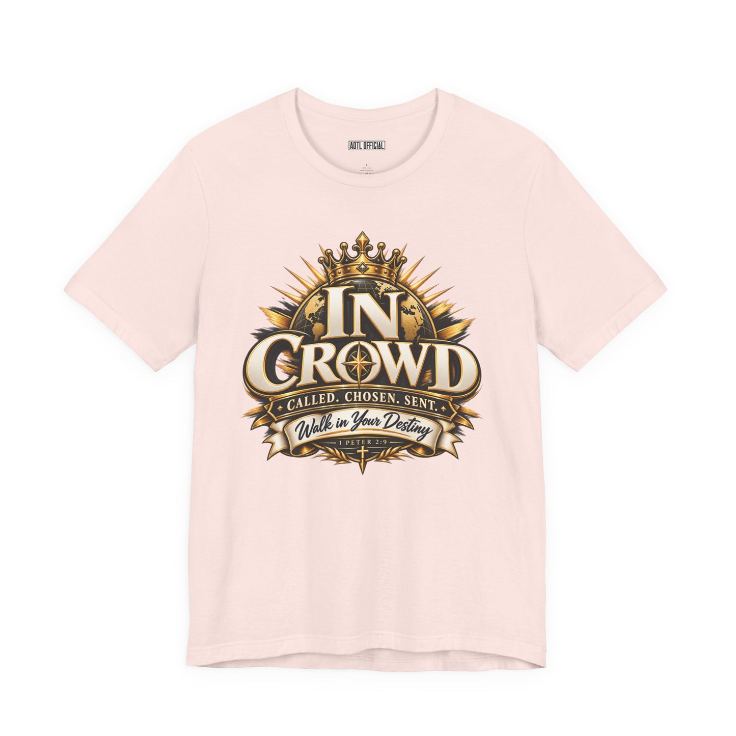 In Crowd – Called. Chosen. Sent.  Christian T-shirt