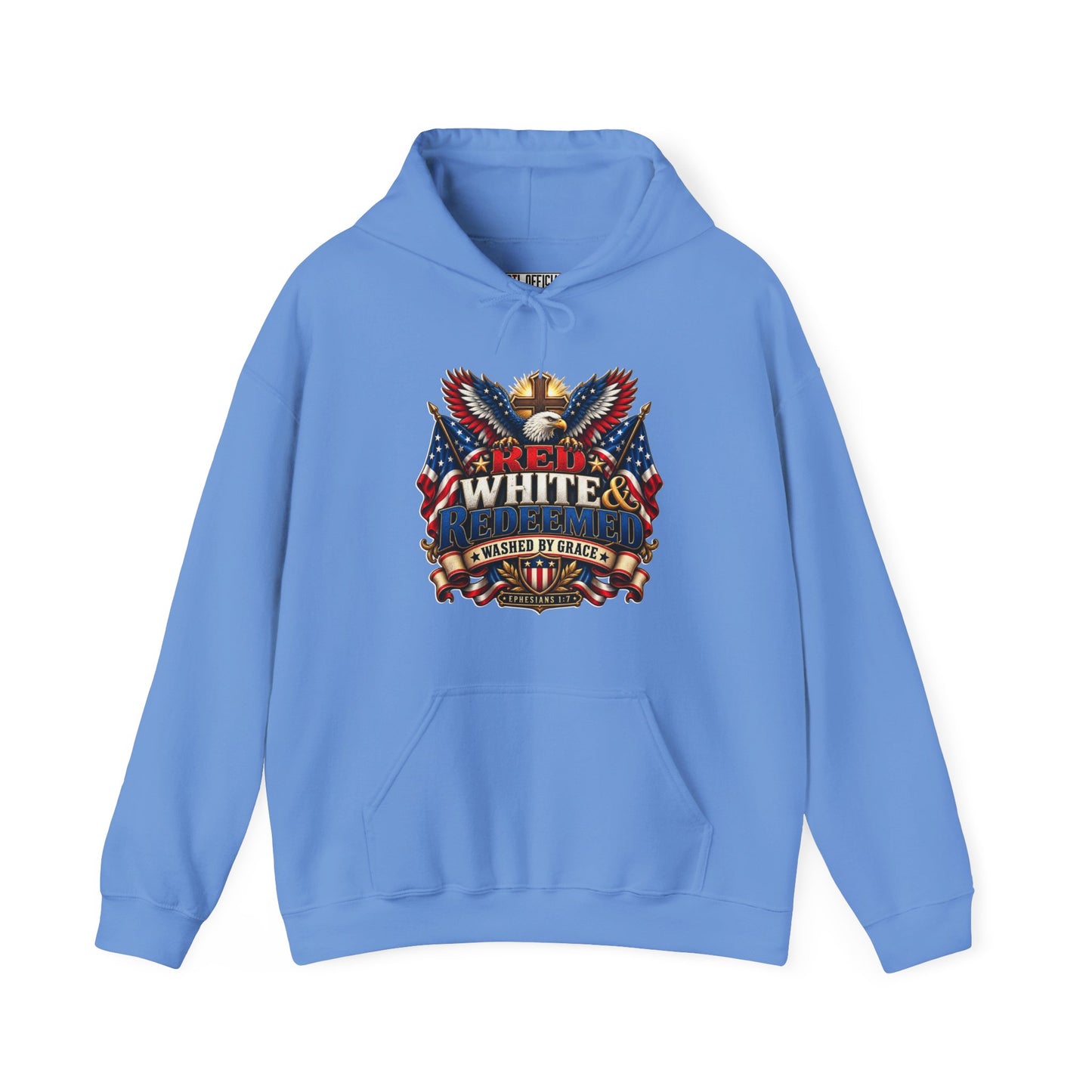 Red, White & Redeemed Christian Hoodie