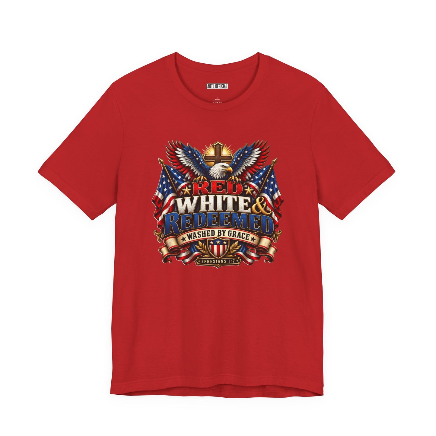 Red, White & Redeemed Christian T-shirt