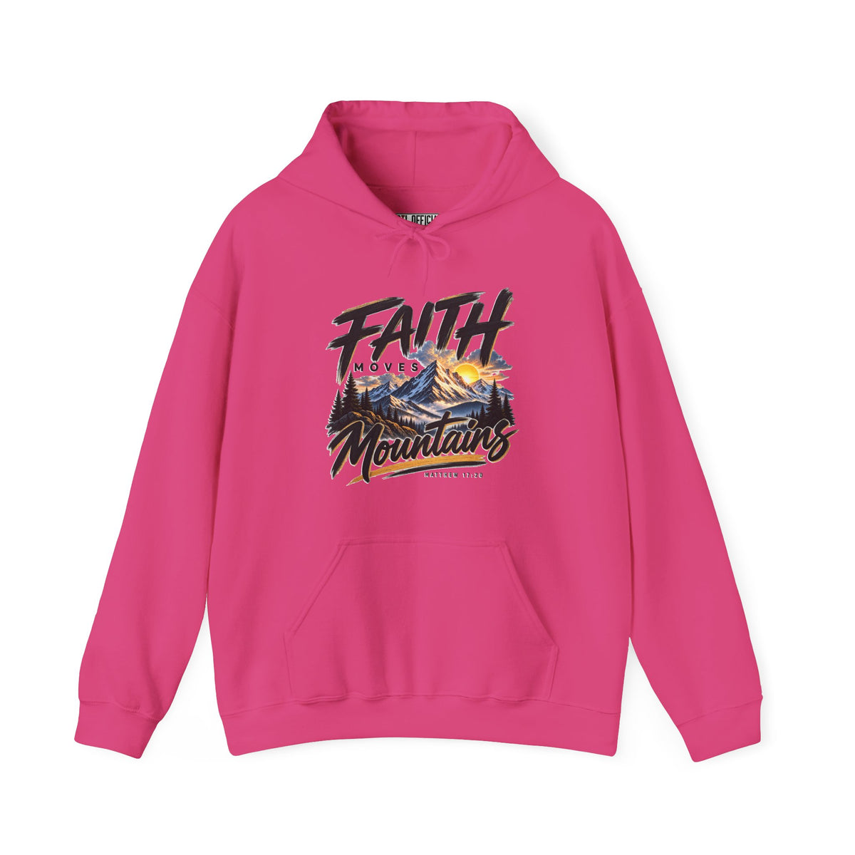 Faith Moves Mountains Christian Hoodie