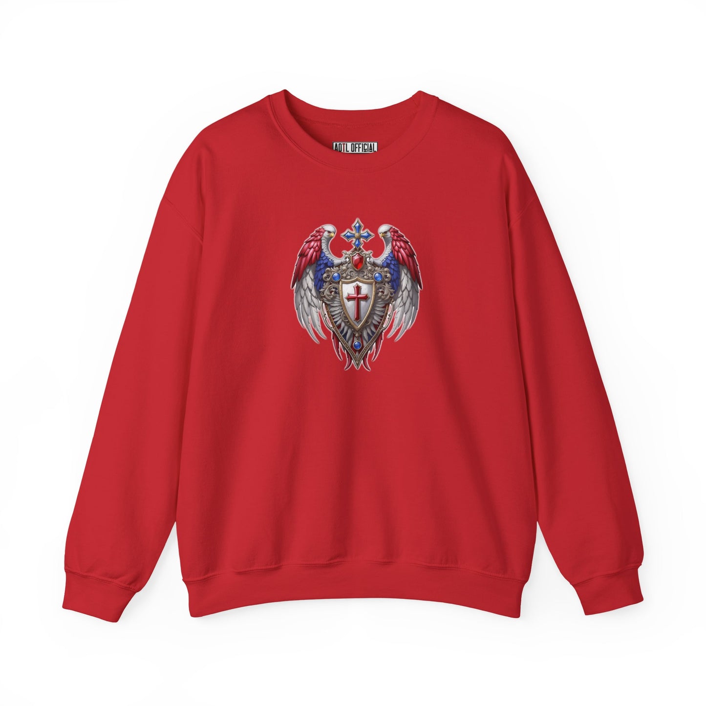 Winged Guardians of Faith Unisex Heavy Blend™ Crewneck Sweatshirt