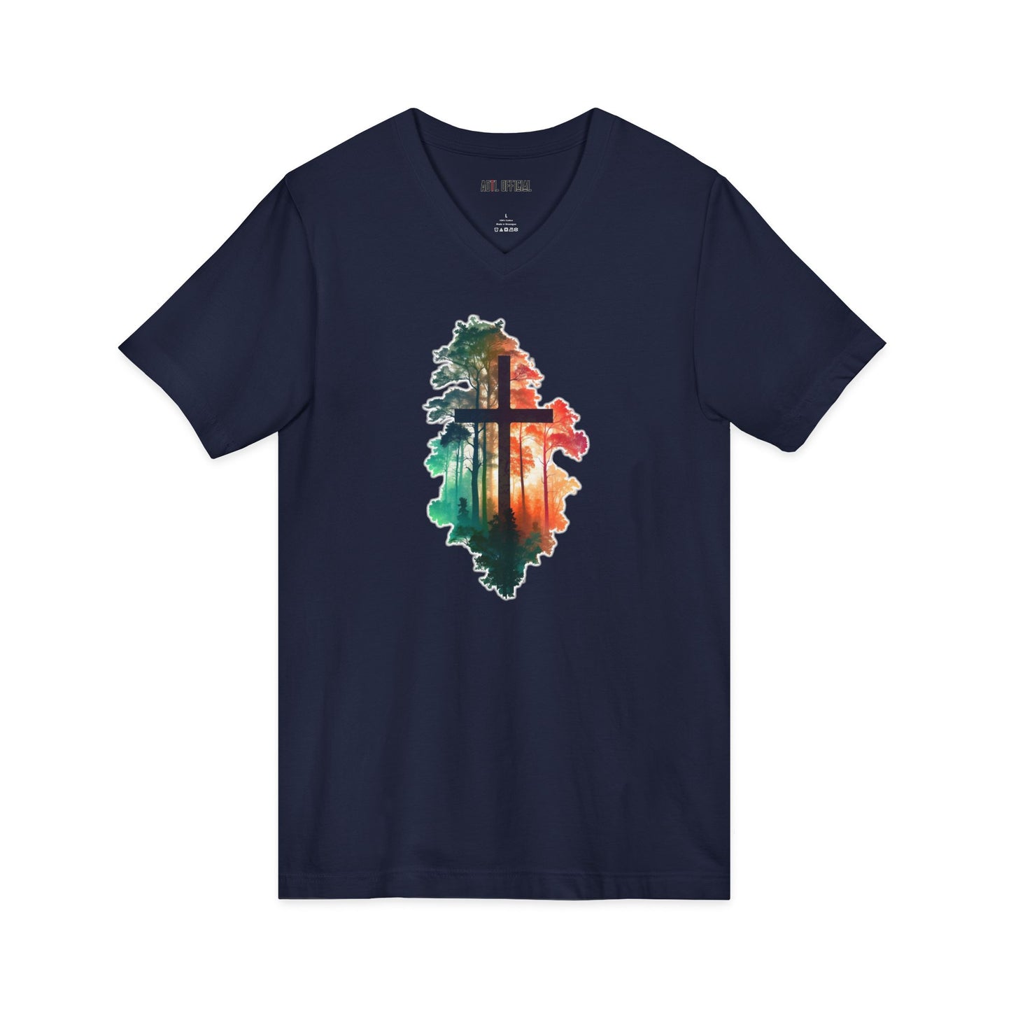 Cross in the Wilderness  V-Neck Tee