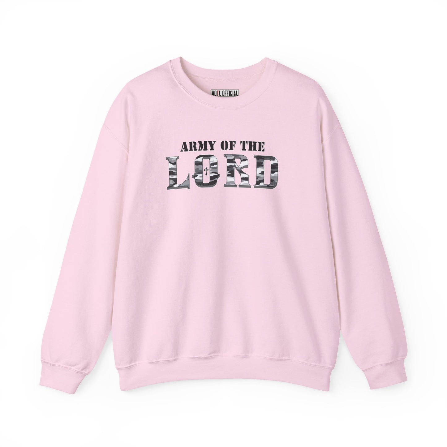 White Camo Army of the Lord Unisex Heavy Blend™ Crewneck Sweatshirt