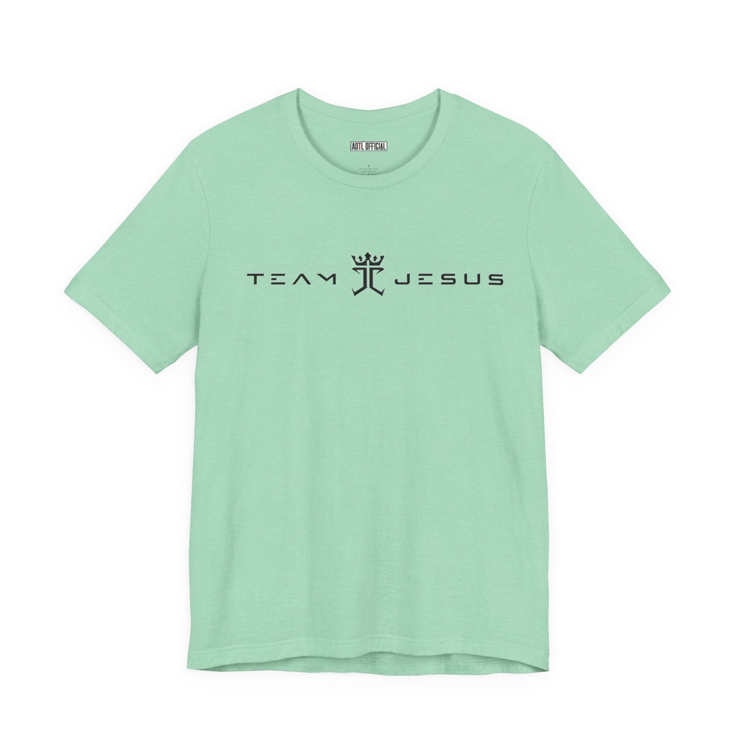 Team Jesus Modern Script, Undefeated Since 33 AD Unisex Short Sleeve Tee