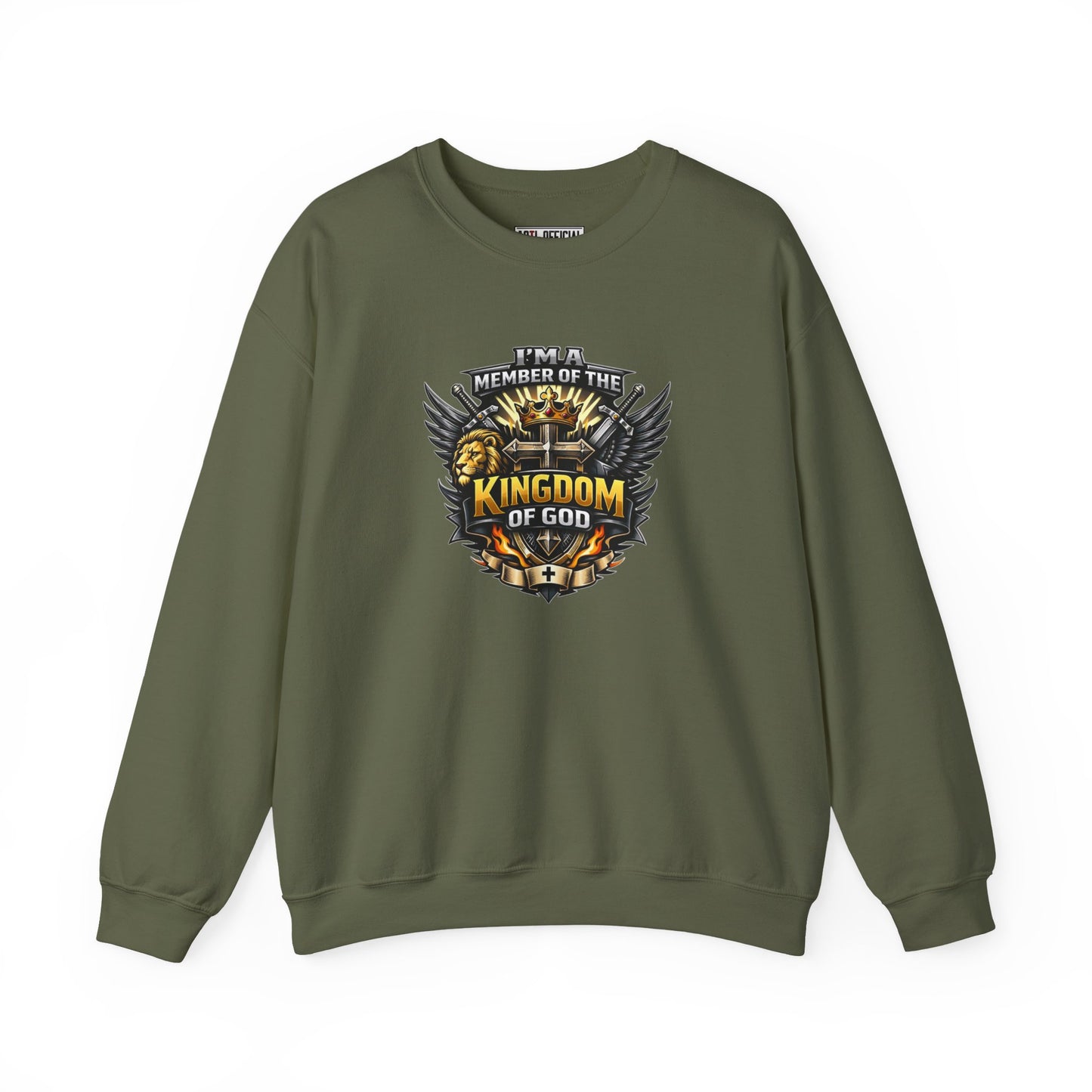 Bold & Warrior-Driven Member of the Kingdom of God Unisex Heavy Blend™ Crewneck Sweatshirt