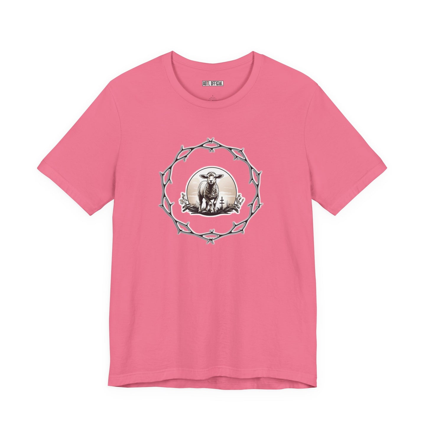 Circle of Thorns & Sacrificial Lamb Unisex  Short Sleeve Tee