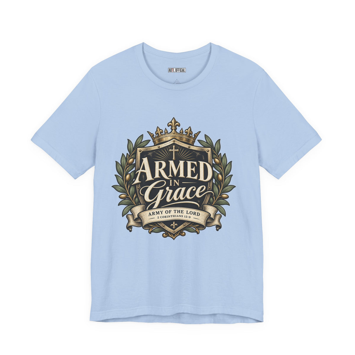 Army of the Lord — Armed in Grace Christian T-shirt