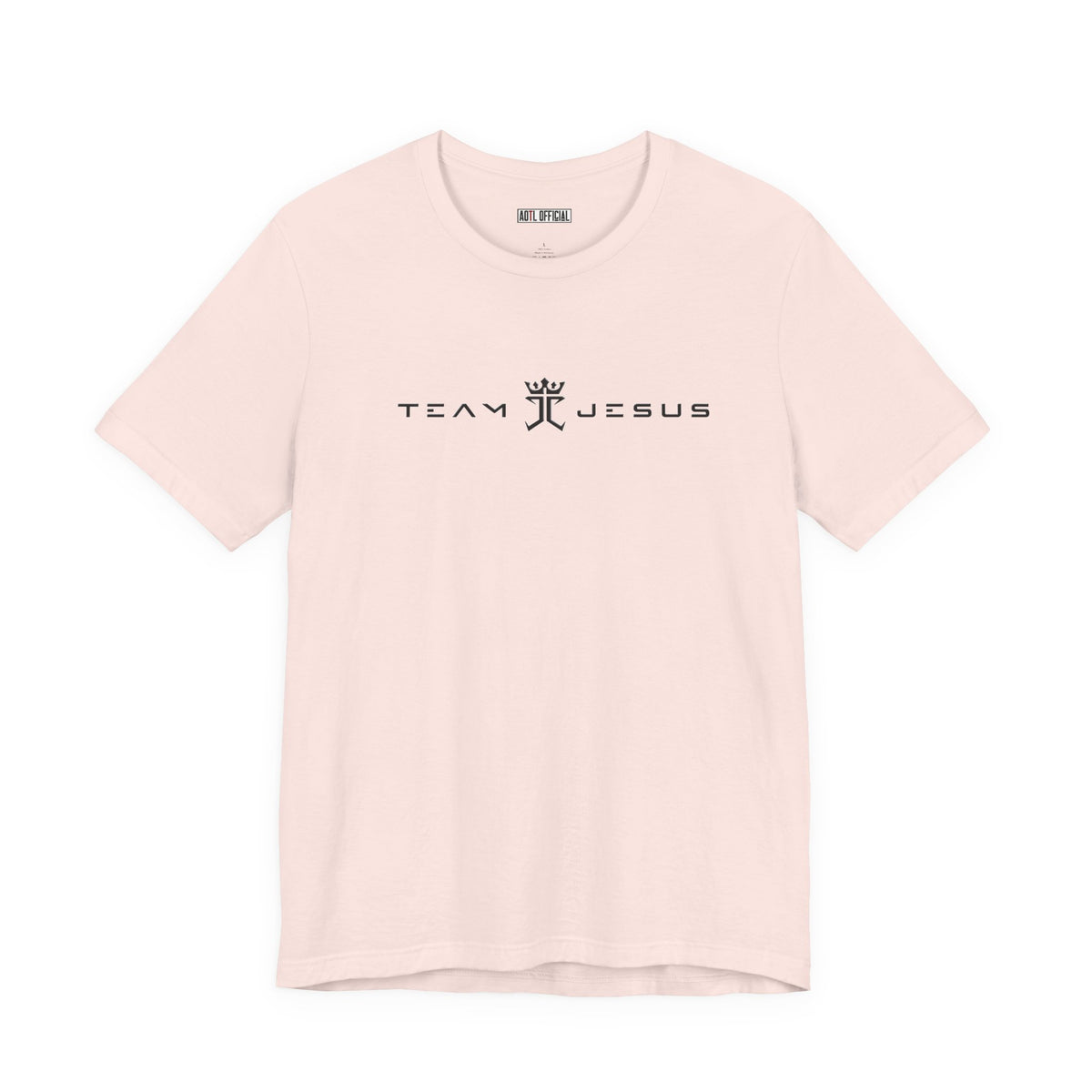 Team Jesus Modern Script, Undefeated Since 33 AD Unisex Short Sleeve Tee