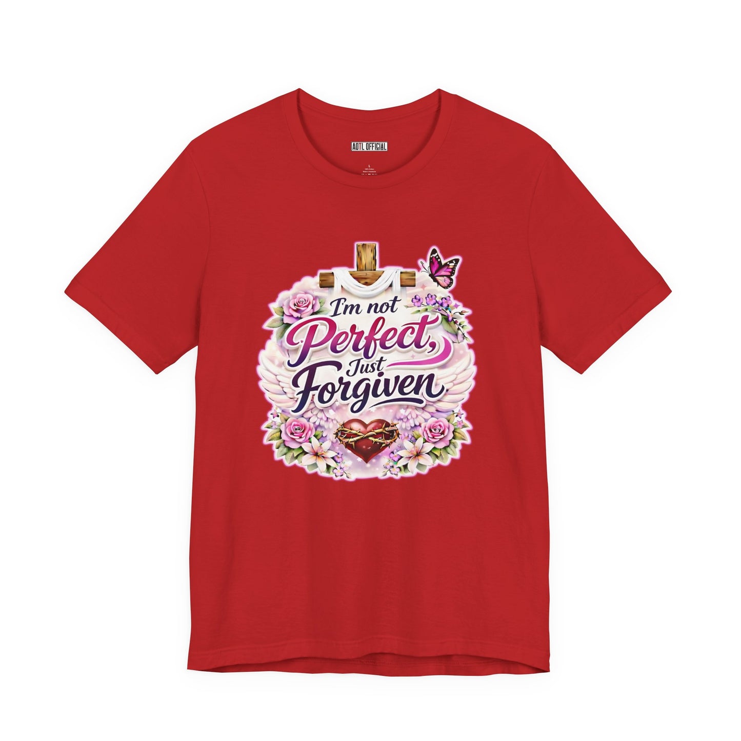 I'm Not Perfect, Just Forgiven Nature Edition  Unisex Short Sleeve Tee