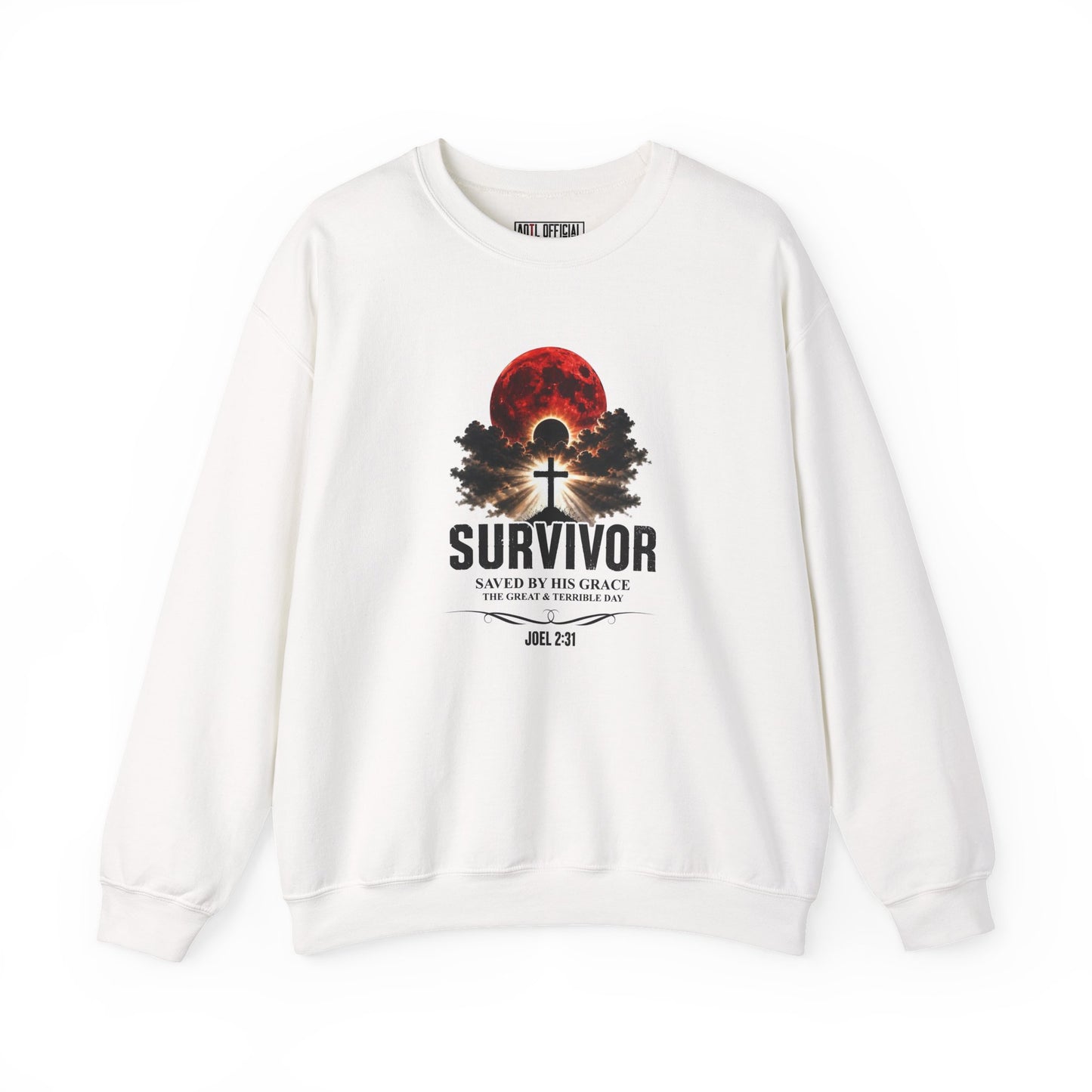 Survivor - Saved by His Grace (Joel 2:31) Christian Sweatshirt