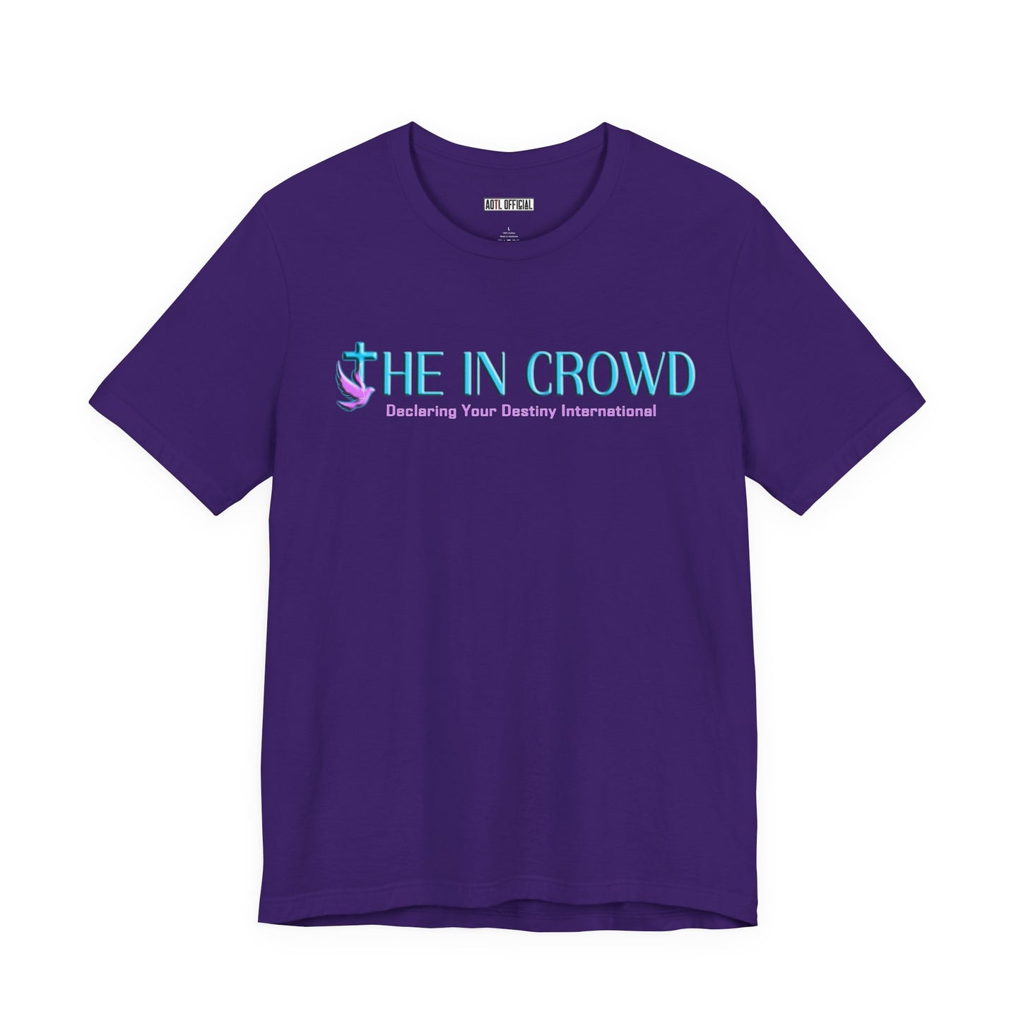 The In Crowd Lilac & Teal logo t-shirt