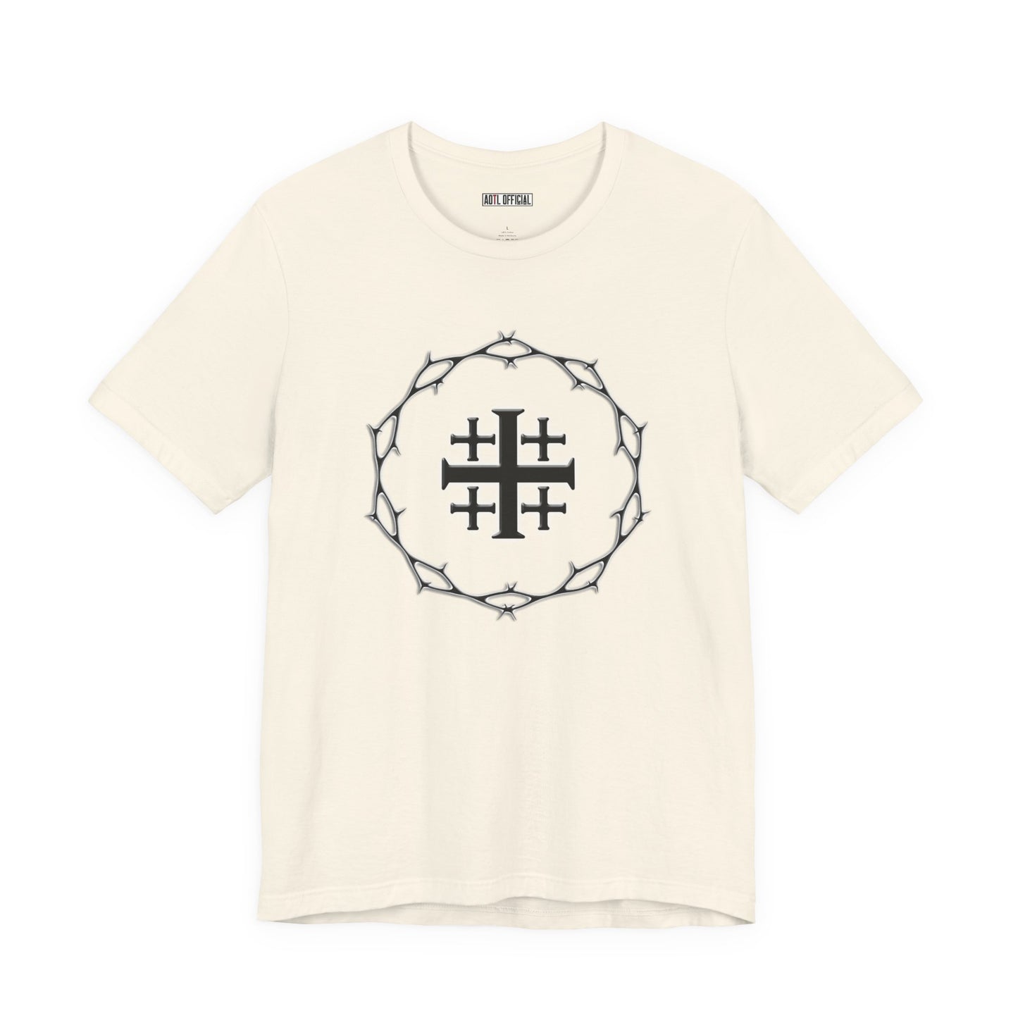 Circle of Thorns & Jerusalem Cross Unisex Short Sleeve Tee