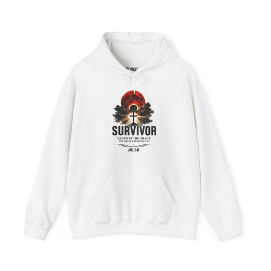 Survivor - Saved by His Grace (Joel 2:31) Christian Hoodie