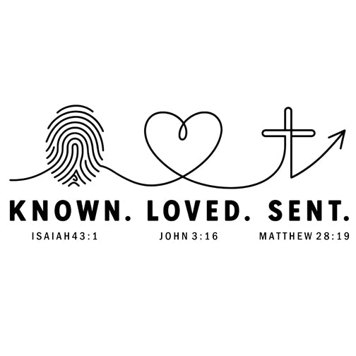 Known. Loved. Sent. Christian T-shirt