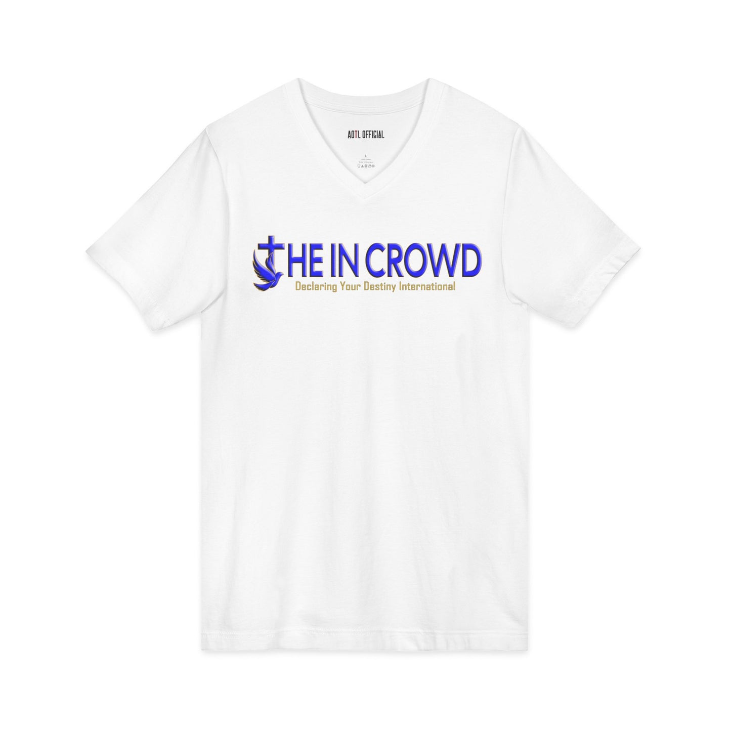 Blue and Gold The In Crowd V-Neck Tee