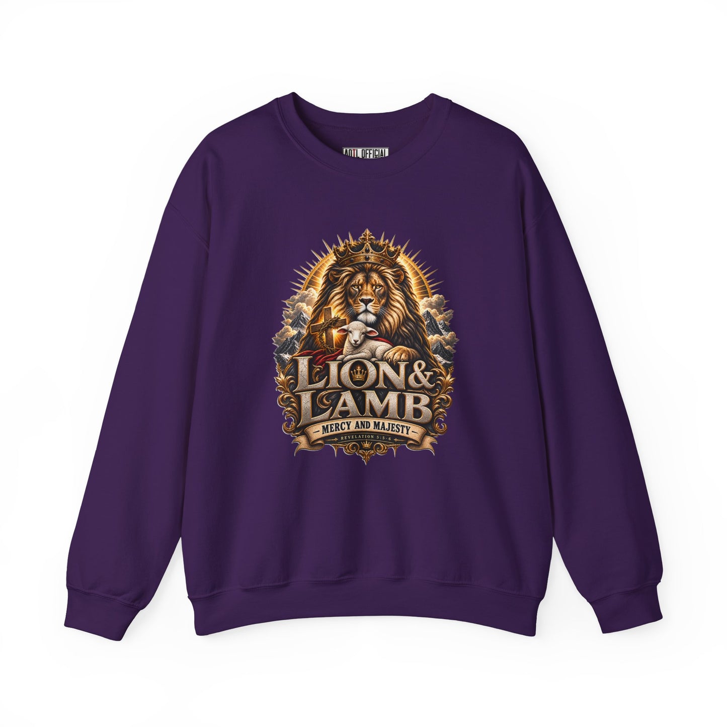 Lion & Lamb – Mercy and Majesty Christian Sweatshirt