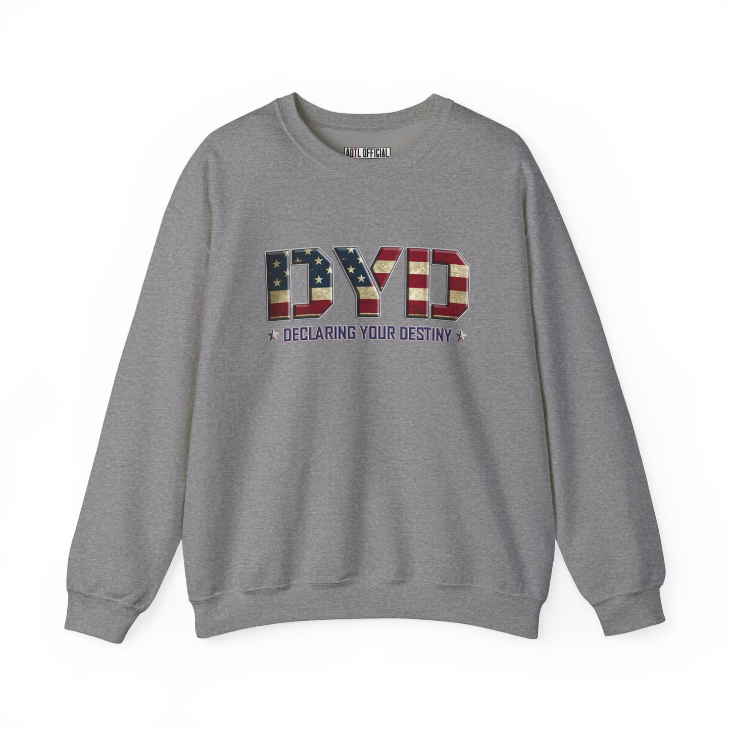 Declaring Your Destiny USA Logo/Alpha & Omega USA Unisex Heavy Blend™ Crewneck Sweatshirt