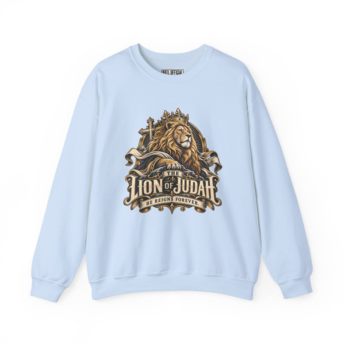 Lion of Judah —He Reigns Forever Christian Sweatshirt