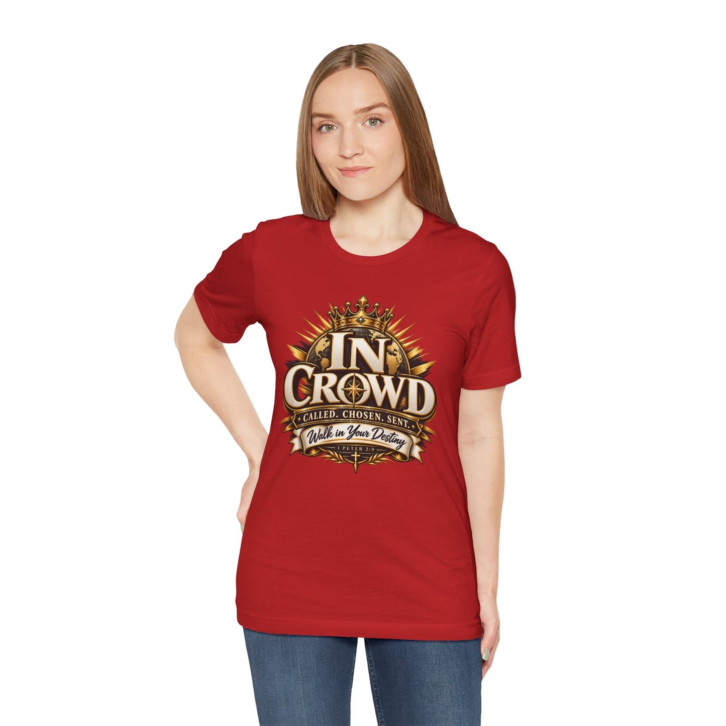 In Crowd – Called. Chosen. Sent.  Christian T-shirt
