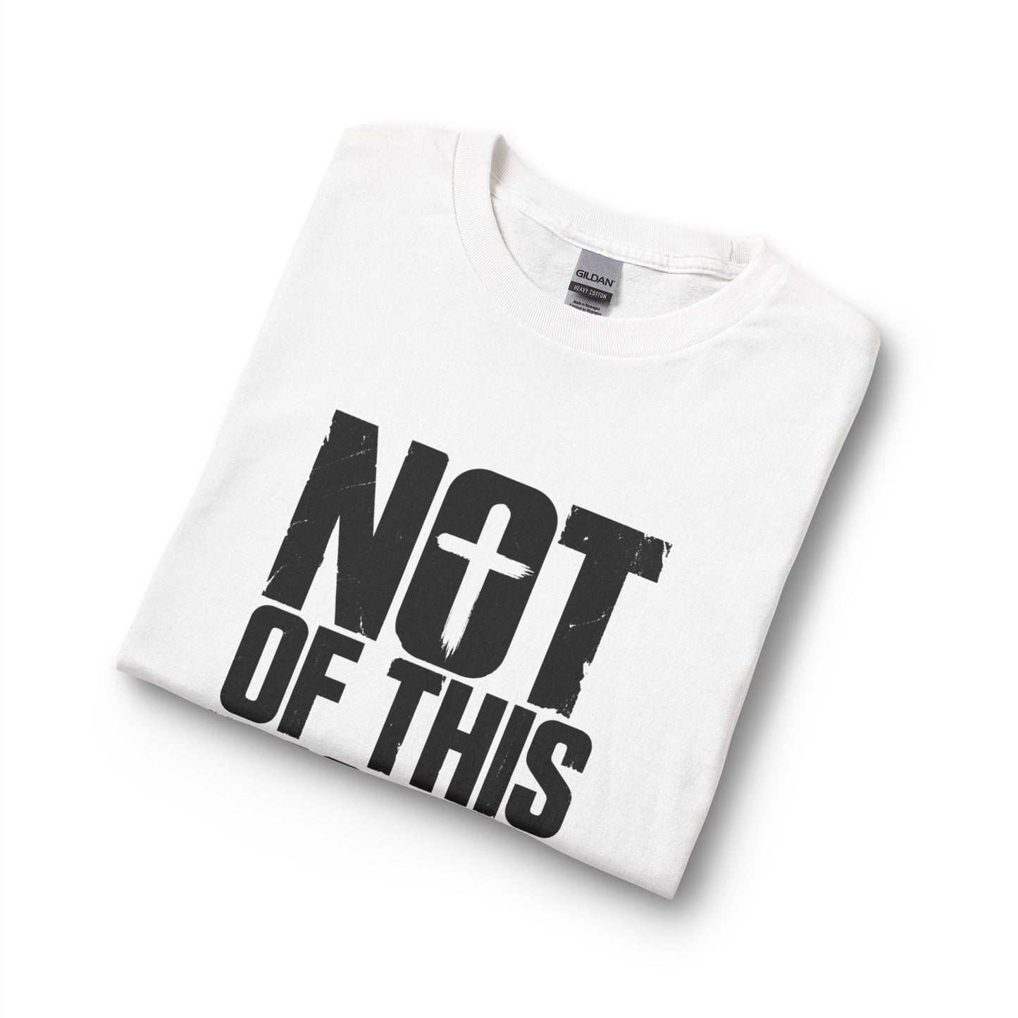Not Of This World Black Text Christian Long Sleeve Shirt