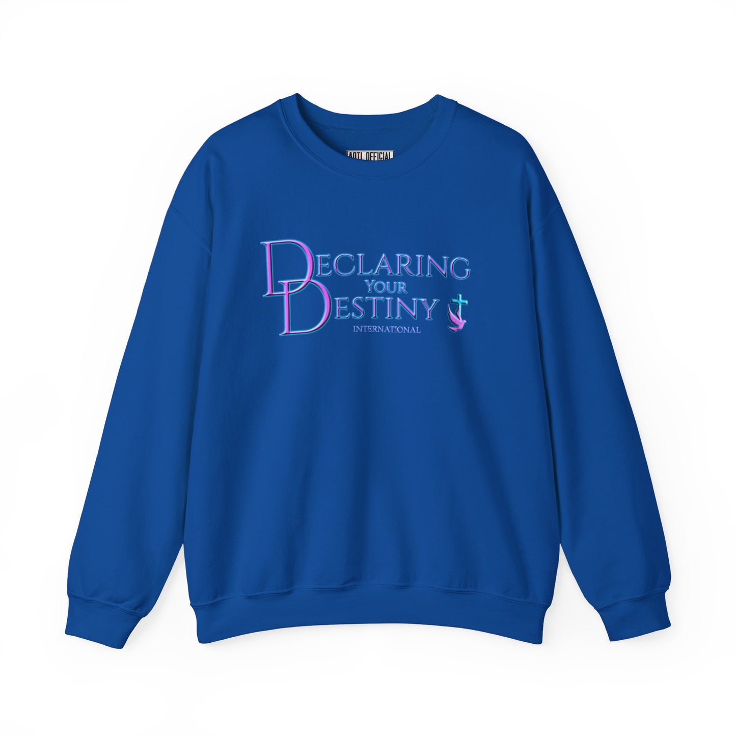 Declaring Your Destiny Purple & Teal logo Unisex Heavy Blend™ Crewneck Sweatshirt
