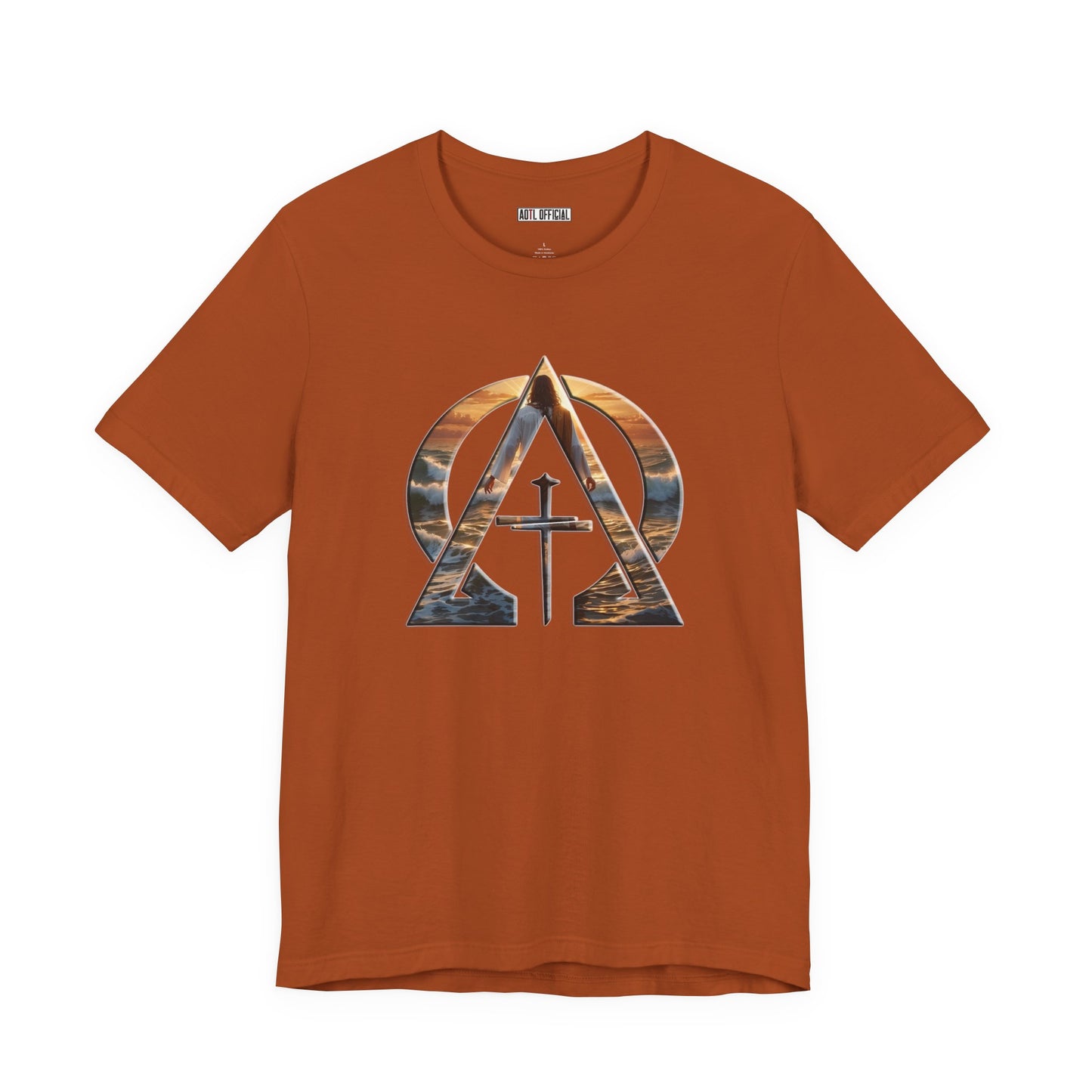Devine Triad Alpha & Omega Jesus Walking On Water Unisex Short Sleeve Tee