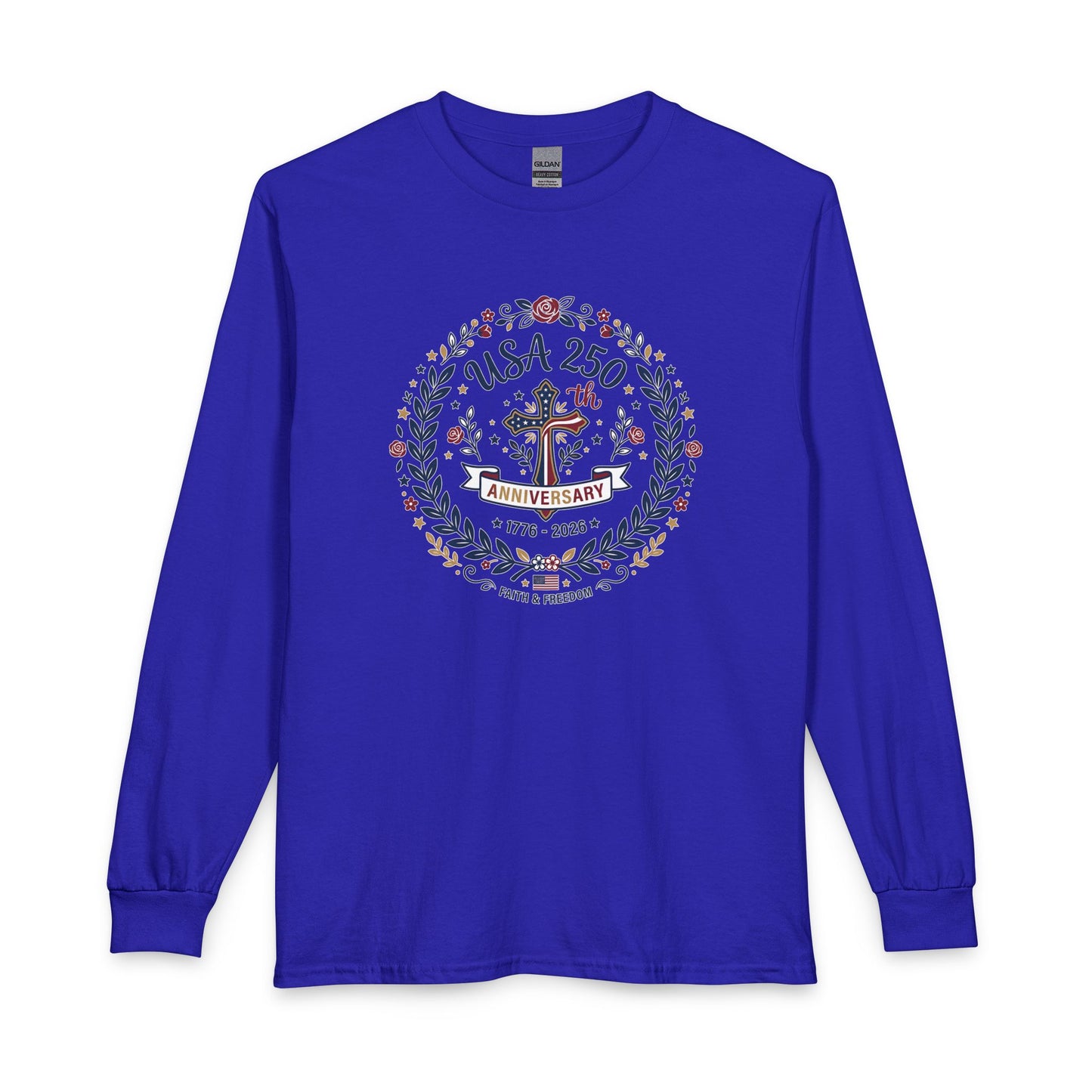 Ladies USA 250th Anniversary Christian Long Sleeve Shirt