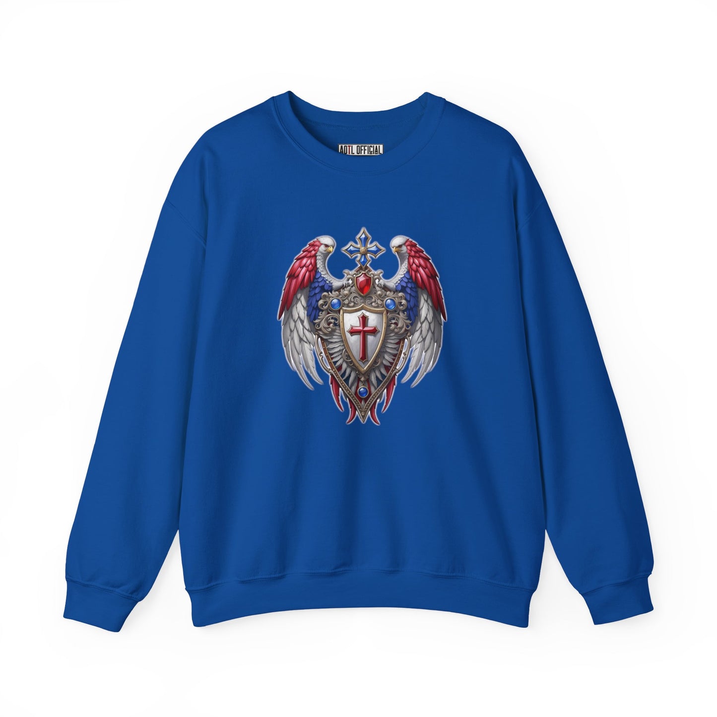 Winged Guardians of Faith Unisex Heavy Blend™ Crewneck Sweatshirt