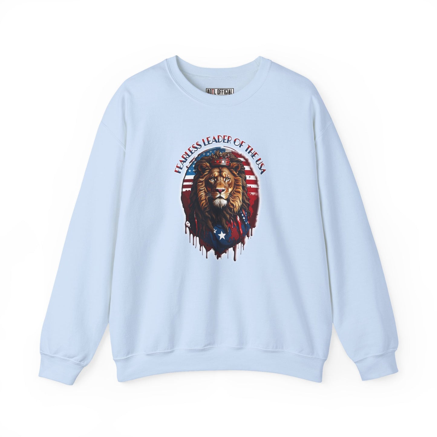 Fearless Leader of Faith  Lion of Judah  Unisex Heavy Blend™ Crewneck Sweatshirt