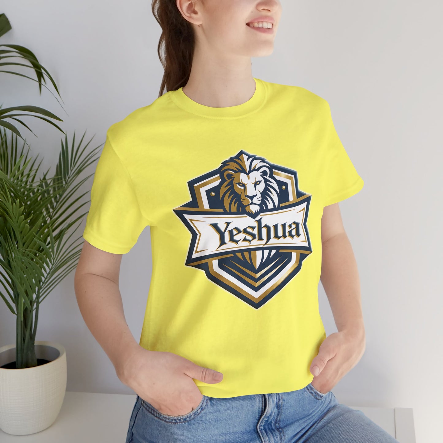 Yeshua Strength Crest  Unisex Short Sleeve Tee