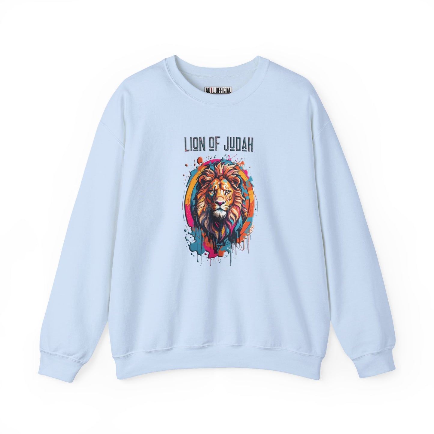 Graffiti Drip Lion of Judah  Unisex Heavy Blend™ Crewneck Sweatshirt
