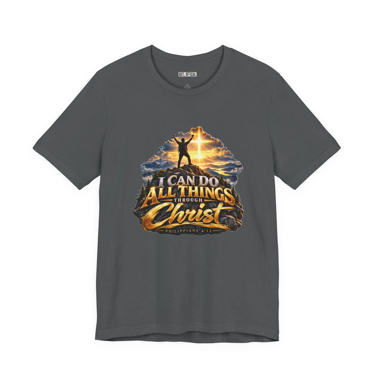 I Can Do All Things Through Christ – Philippians 4:13 Victory Design Christian T-shirt