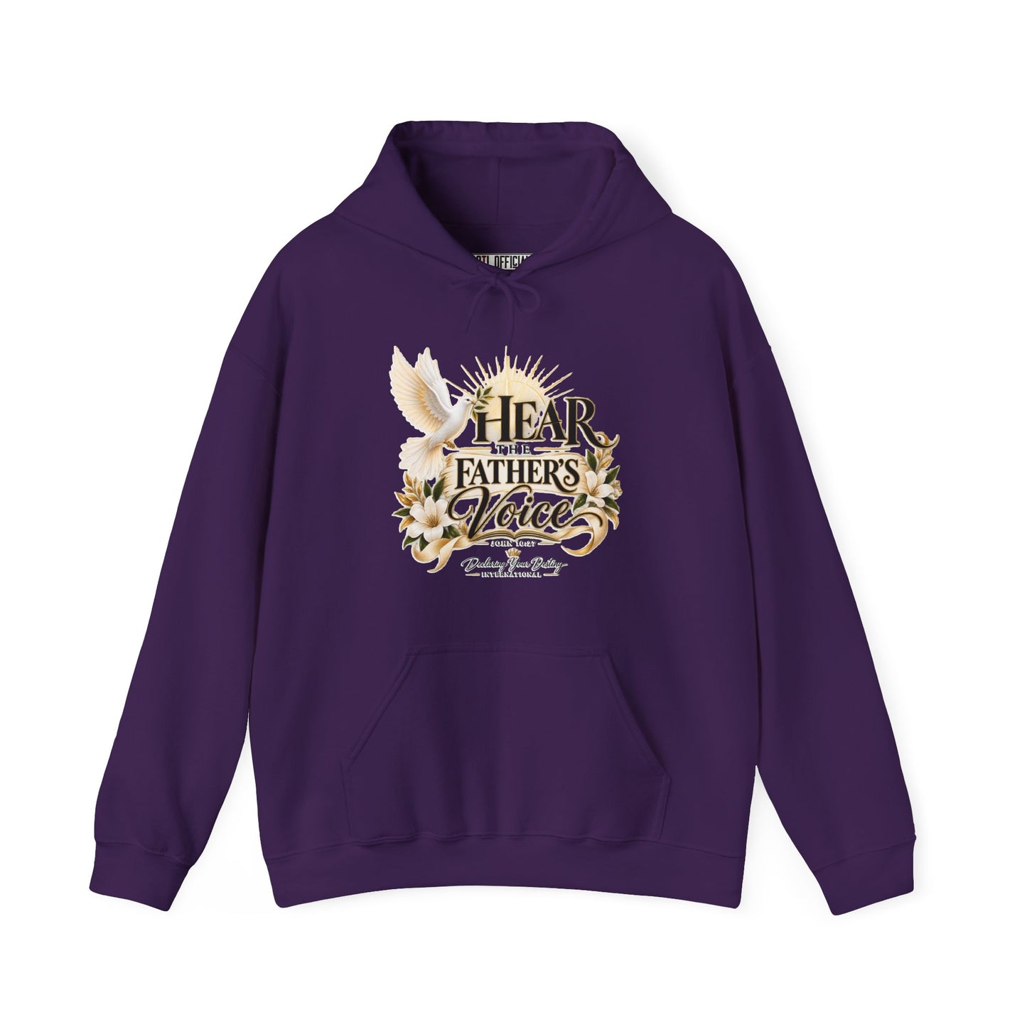 Hear the Father’s Voice Declaring Your Destiny Christian Hoodie