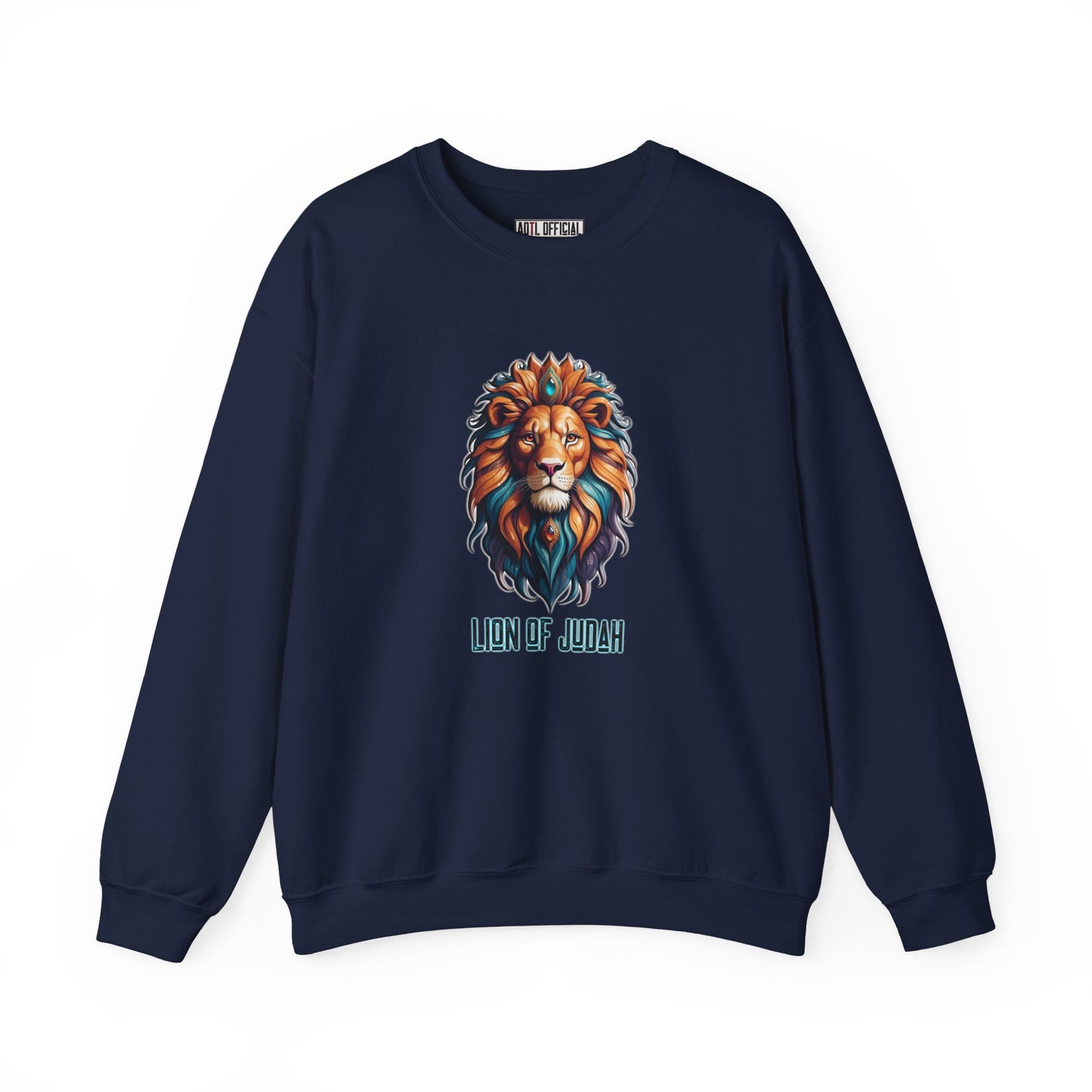 Majestic Savior  Lion of Judah  Unisex Heavy Blend™ Crewneck Sweatshirt