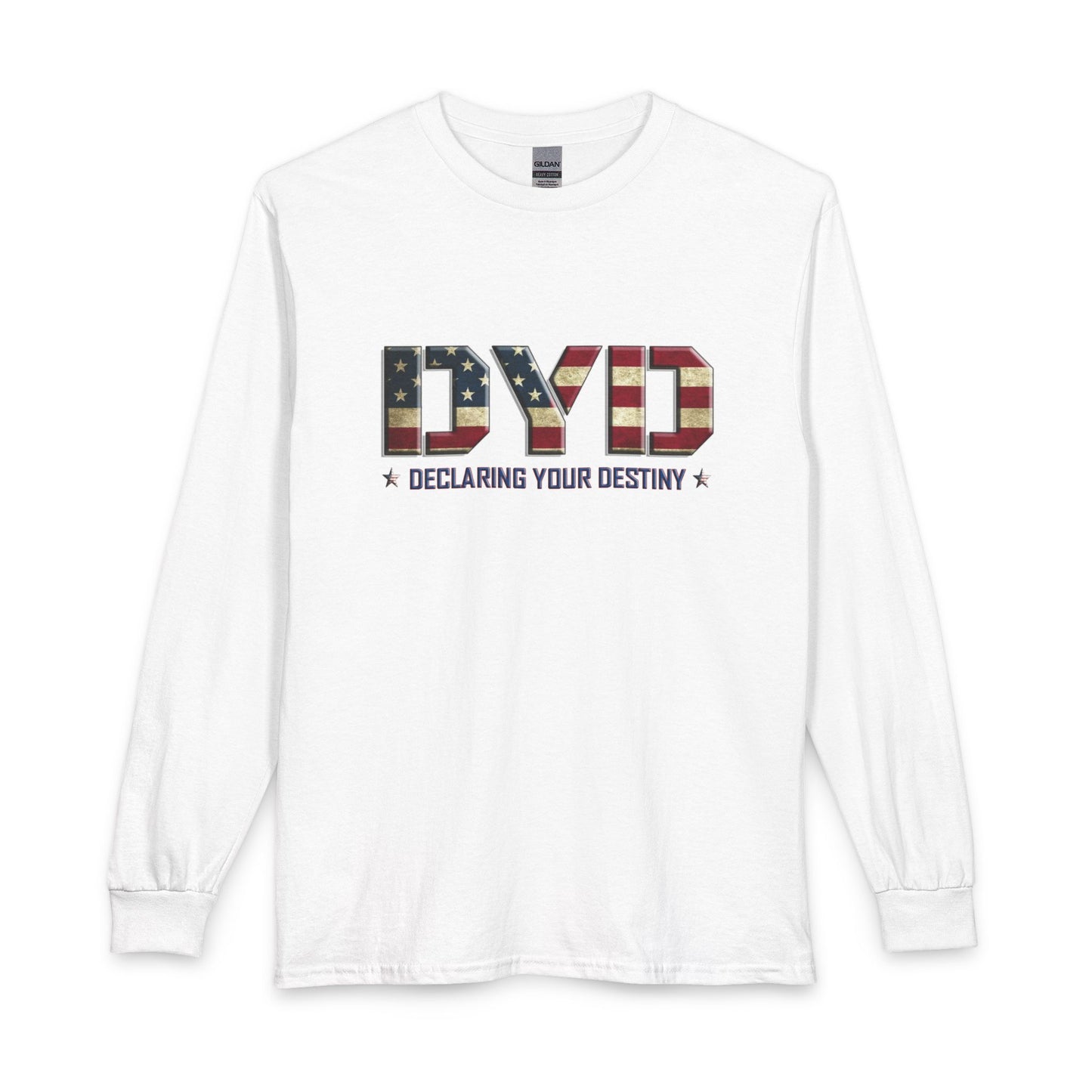 Declaring Your Destiny USA logo Christian Long Sleeve Shirt