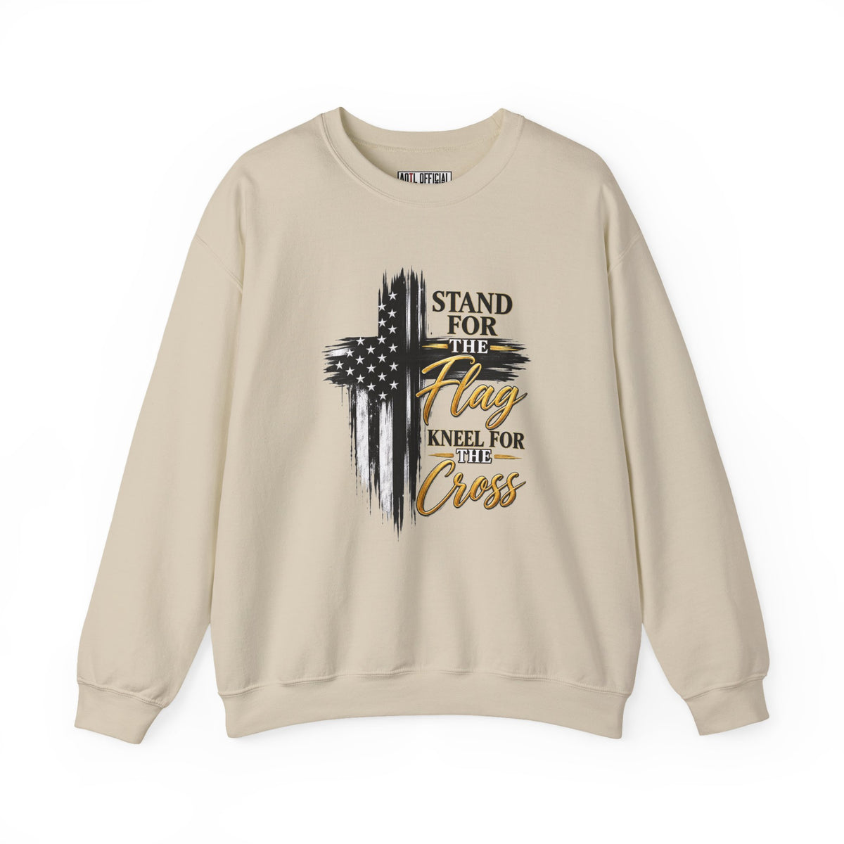 Stand for the Flag, Kneel for the Cross Christian Sweatshirt