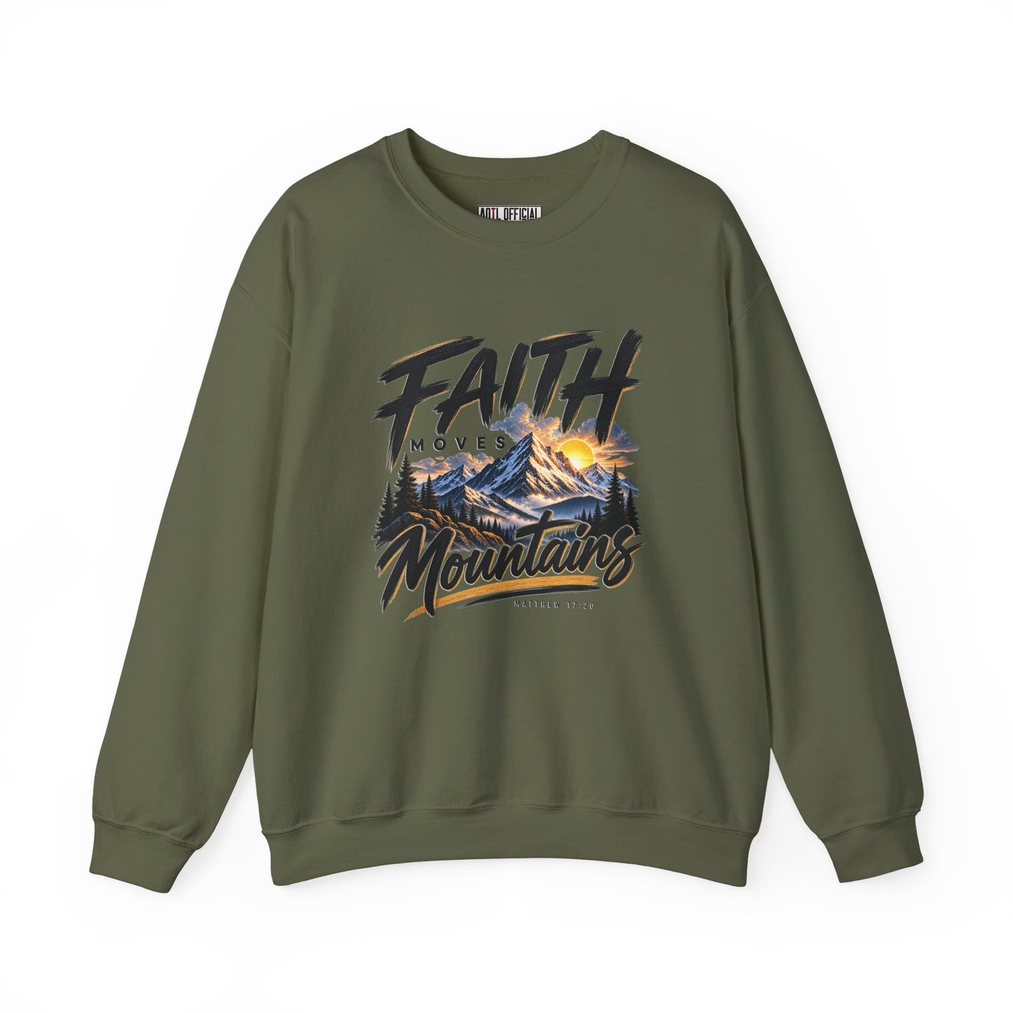 Faith Moves Mountains Christian  Sweatshirt