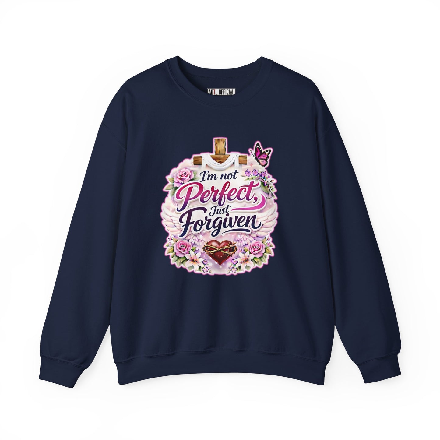 I'm Not Perfect, Just Forviven Nature Edition Unisex Heavy Blend™ Crewneck Sweatshirt