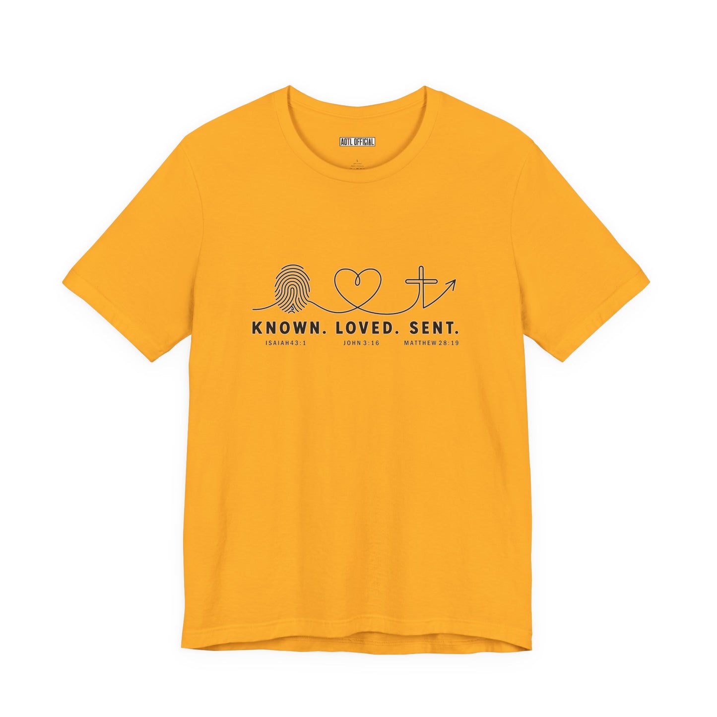 Known. Loved. Sent. Christian T-shirt