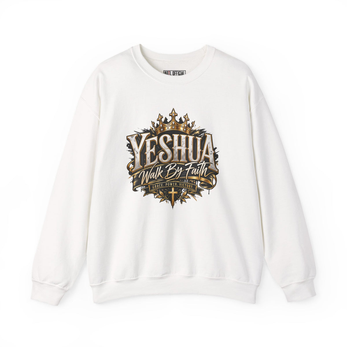 Shop the Yeshua – Walk By Faith Christian Sweatshirt. Walk with confidence knowing your strength comes from Christ. 