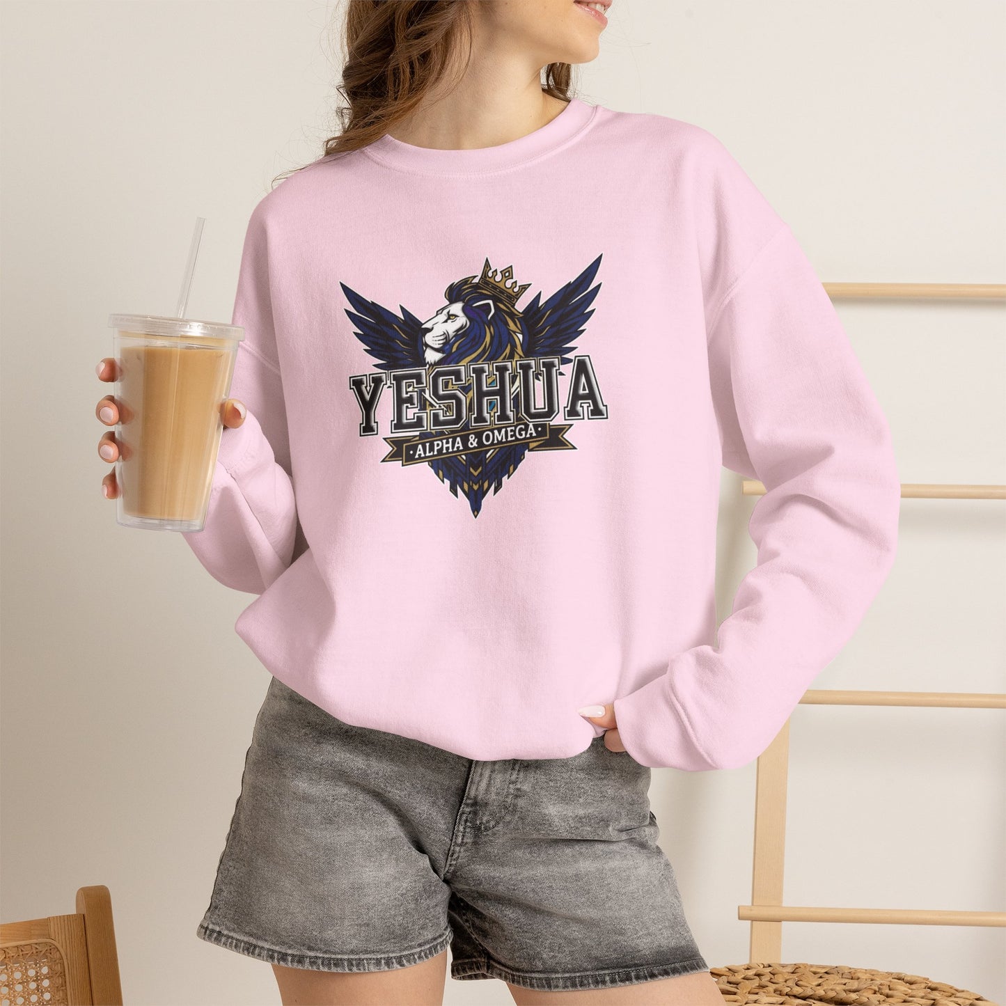 Yeshua: Lion of Judah Reigns Christian  Sweatshirt