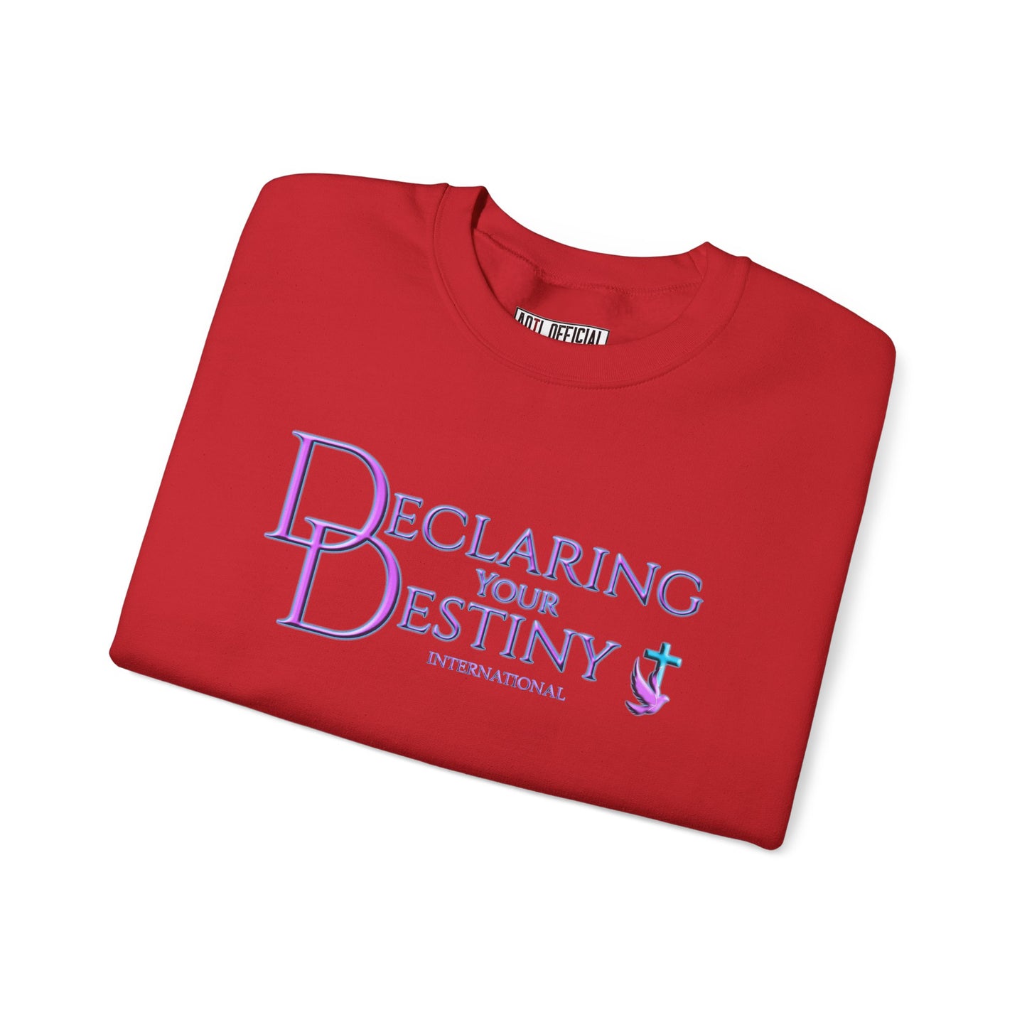 Declaring Your Destiny Purple & Teal logo Unisex Heavy Blend™ Crewneck Sweatshirt