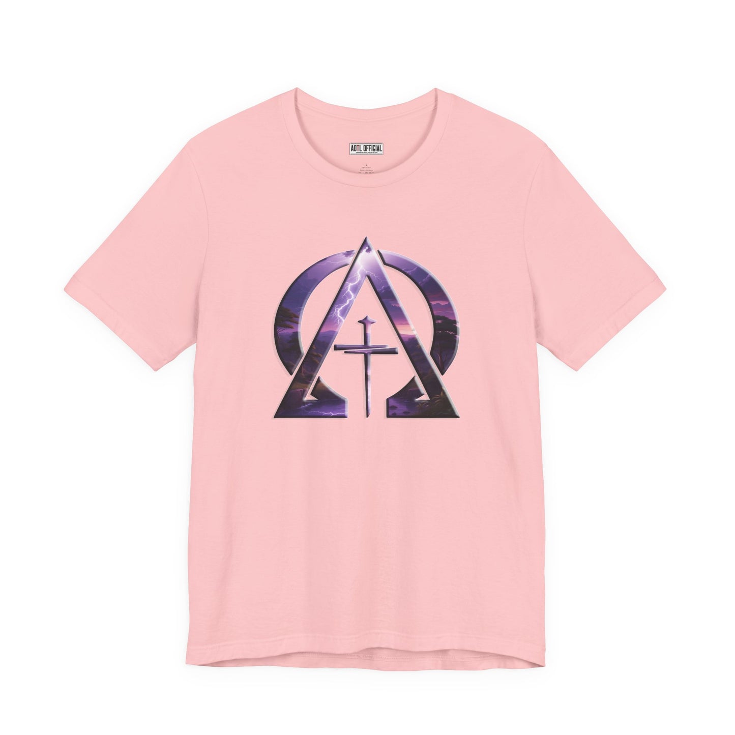 Divine Reign Amidst Nature's Majesty Alpha and Omega Unisex Short Sleeve Tee