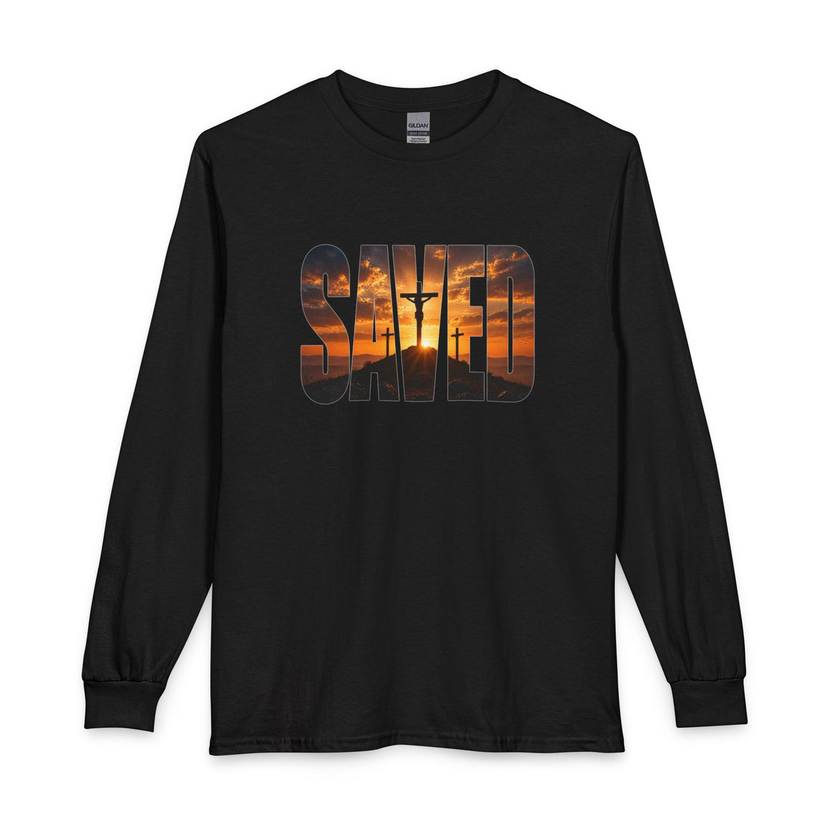 Saved — By the Cross Christian Long Sleeve Shirt