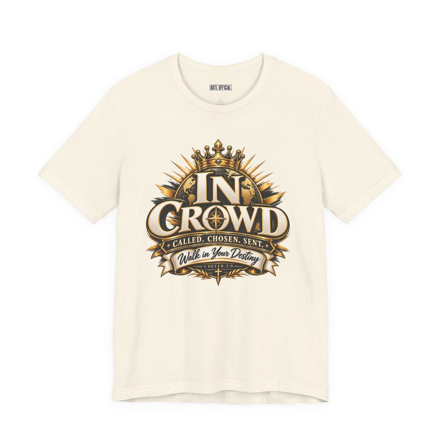 In Crowd – Called. Chosen. Sent.  Christian T-shirt